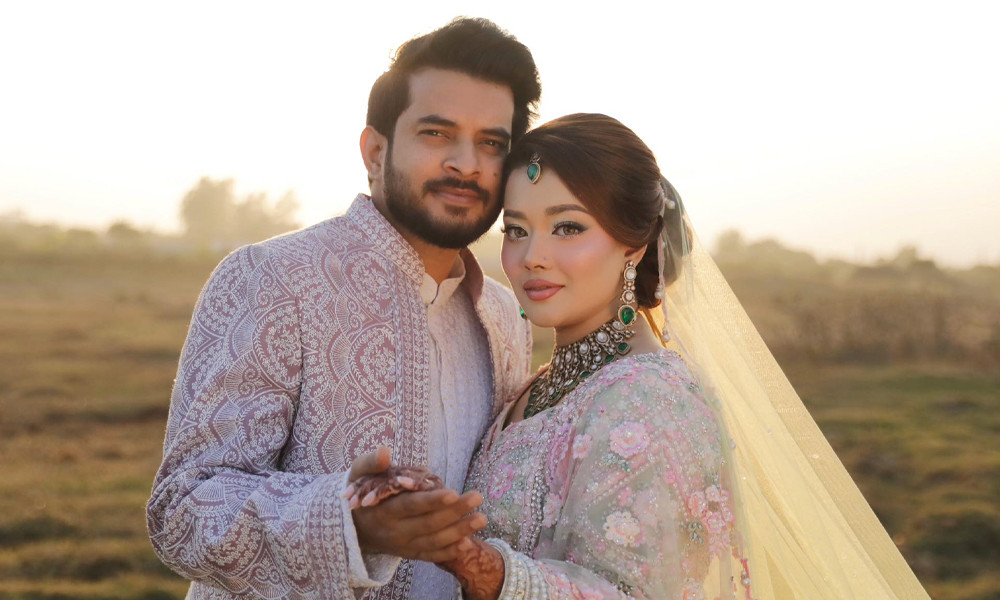 বাগদানের ১১ মাস পর পার্থ-শামা দম্পতি বিয়ের পিঁড়িতে