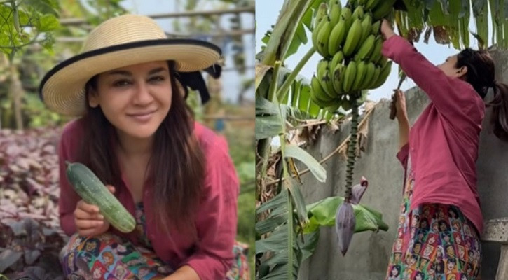 সবজি চাষের আনন্দ এবার ভক্তদের সঙ্গে ভাগ করলেন জয়া আহসান