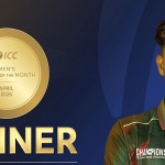 আইসিসির এপ্রিল মাসসেরা হলেন বাংলাদেশের পেসার নাহিদ রানা