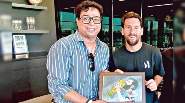 মেসির কলকাতা সফরের মূল আয়োজক বিমানবন্দর থেকে গ্রেপ্তার।