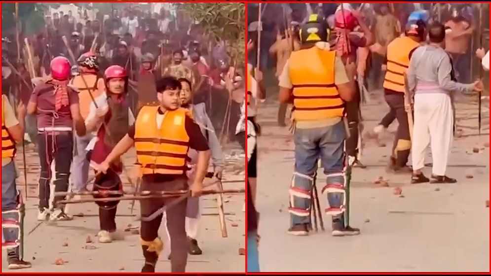 ব্রাহ্মণবাড়িয়ায় আধিপত্য বিস্তারের সংঘর্ষে হেলমেট-প্যাডে যুবকদের আত্মরক্ষা
