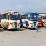 চাঁদা ইস্যুতে চাঁপাইনবাবগঞ্জে সব রুটে বাস চলাচল বন্ধ!