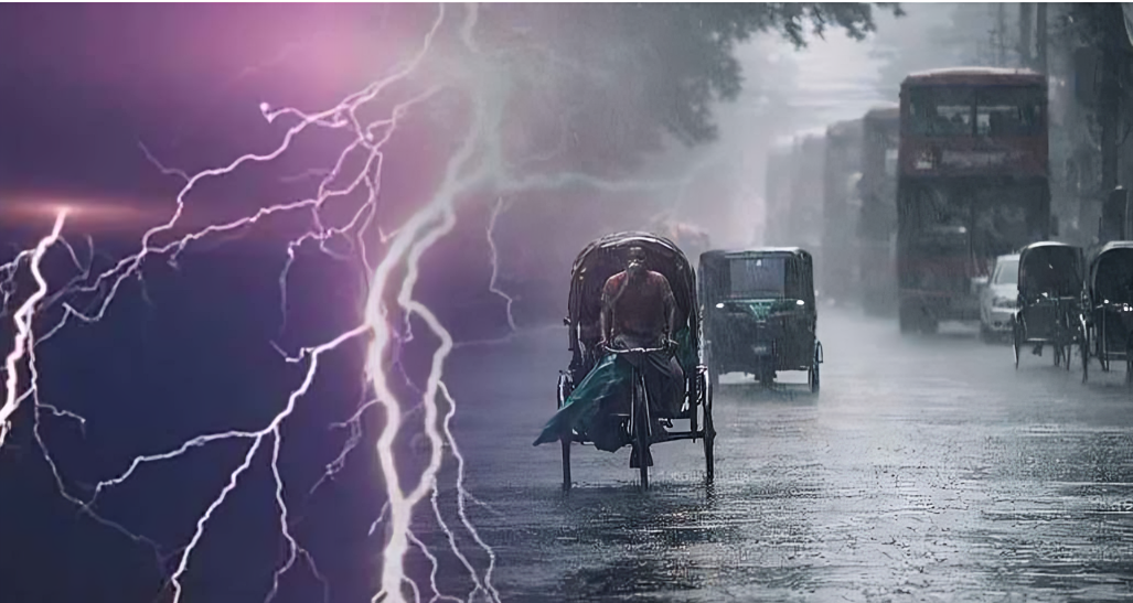 বজ্রবৃষ্টি ও ঝোড়ো হাওয়ার শঙ্কা, টানা ৫ দিনের পূর্বাভাস