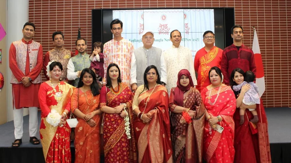 টোকিওতে বাংলাদেশ দূতাবাসে উৎসবমুখর পহেলা বৈশাখ উদযাপন