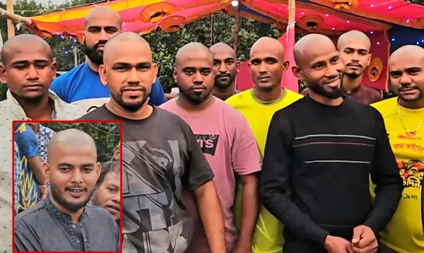 অসুস্থ বন্ধুর জন্য ন্যাড়া হলেন কুমিল্লার ১০ বন্ধু