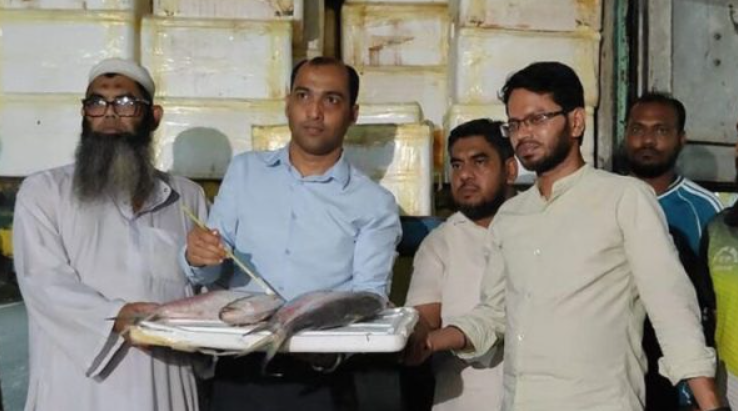 ভারতে প্রথম চালানে গেল সাড়ে ৩৭ টন ইলিশ