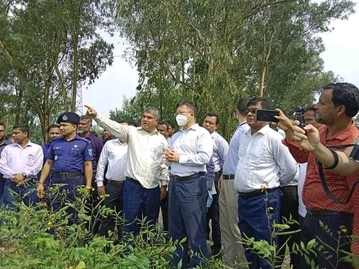 তিস্তা ব্যারাজ এলাকা পরিদর্শনে চীনা রাষ্ট্রদূত