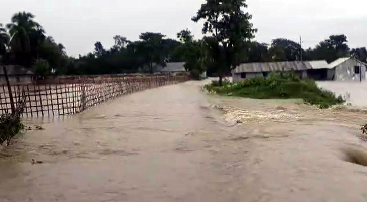 ভারী বর্ষণে বাঘাইছড়ির নিম্নাঞ্চল প্লাবিত