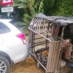 বরিশালে মাহিন্দ্রা-প্রাইভেটকারের সংঘর্ষে নারী নিহত, আহত ৫
