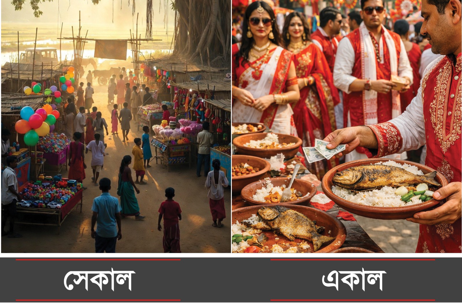 পহেলা বৈশাখের সেকাল-একাল; বিবর্তনের ধারাবাহিকতা