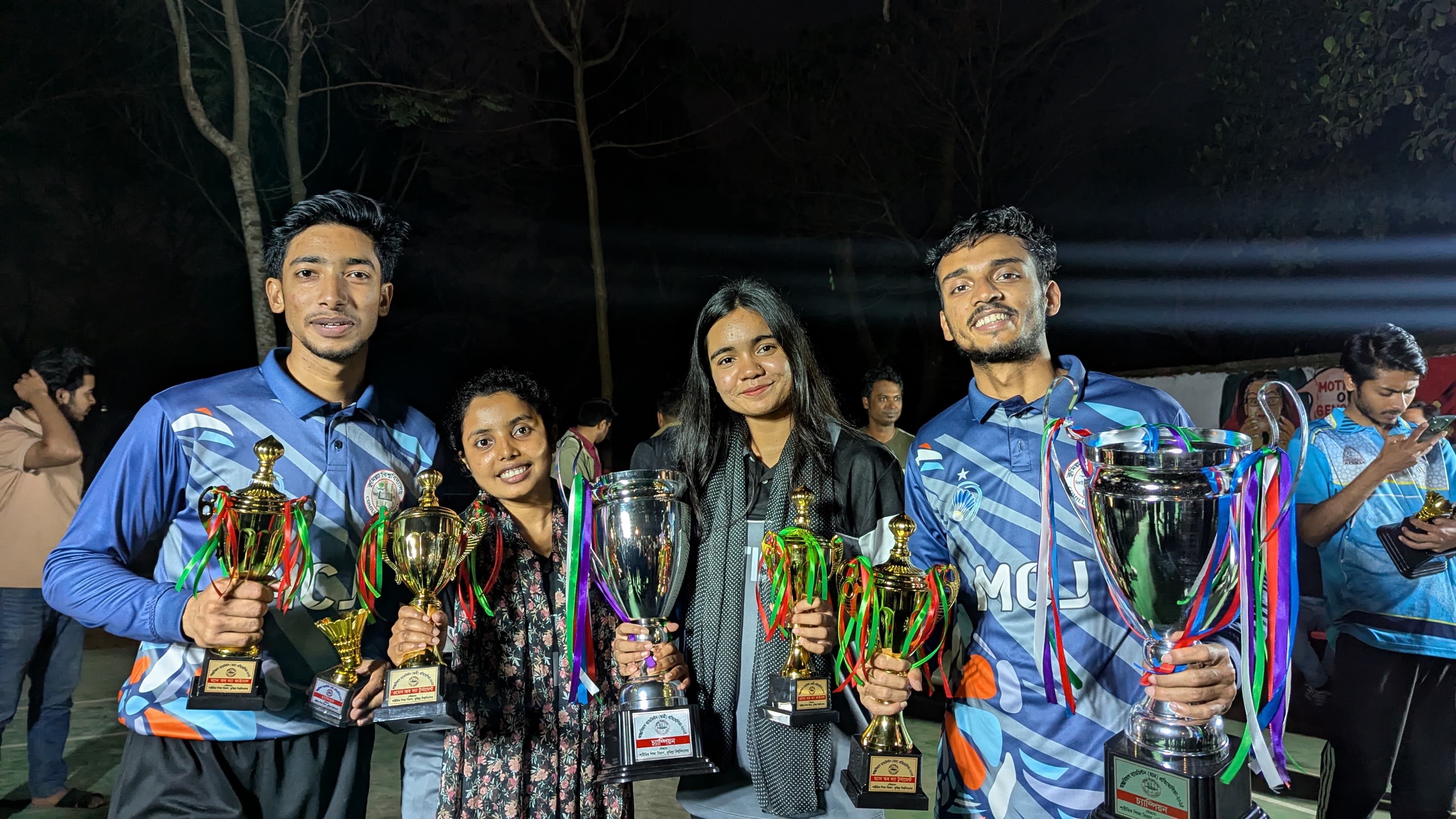 কুবির ব্যাডমিন্টন টুর্নামেন্টে সেরাদের সেরা যারা