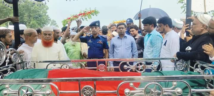 নিহত শিবপুর উপজেলা চেয়ারম্যানের দাফন সম্পন্ন