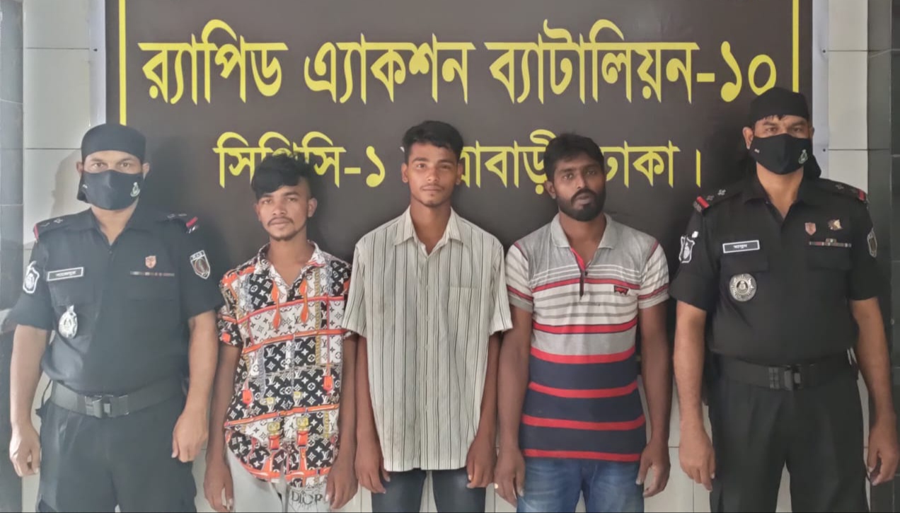 র‌্যাব-১০ এর পৃথক অভিযানে ৪ মাদক কারবারিসহ আটক ৯