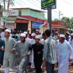 ঝালকাঠিতে আল্লাহ ও মহানবীকে নিয়ে কটুক্তিকারী আপনের শাস্তির দাবিতে বিক্ষোভ