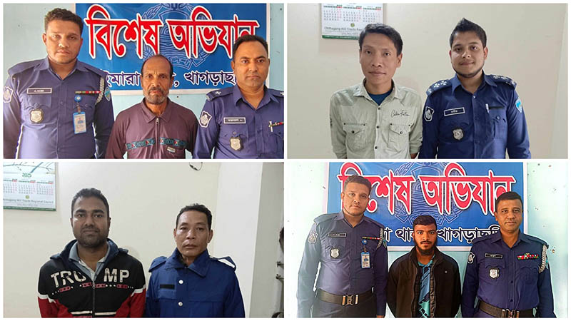 অপারেশন ডেভিল হান্টে খাগড়াছড়িতে গ্রেফতার ১১