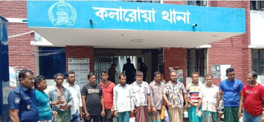 কলারোয়ায় বিএনপি-জামায়াতের ১৩ নেতাকর্মী আটক