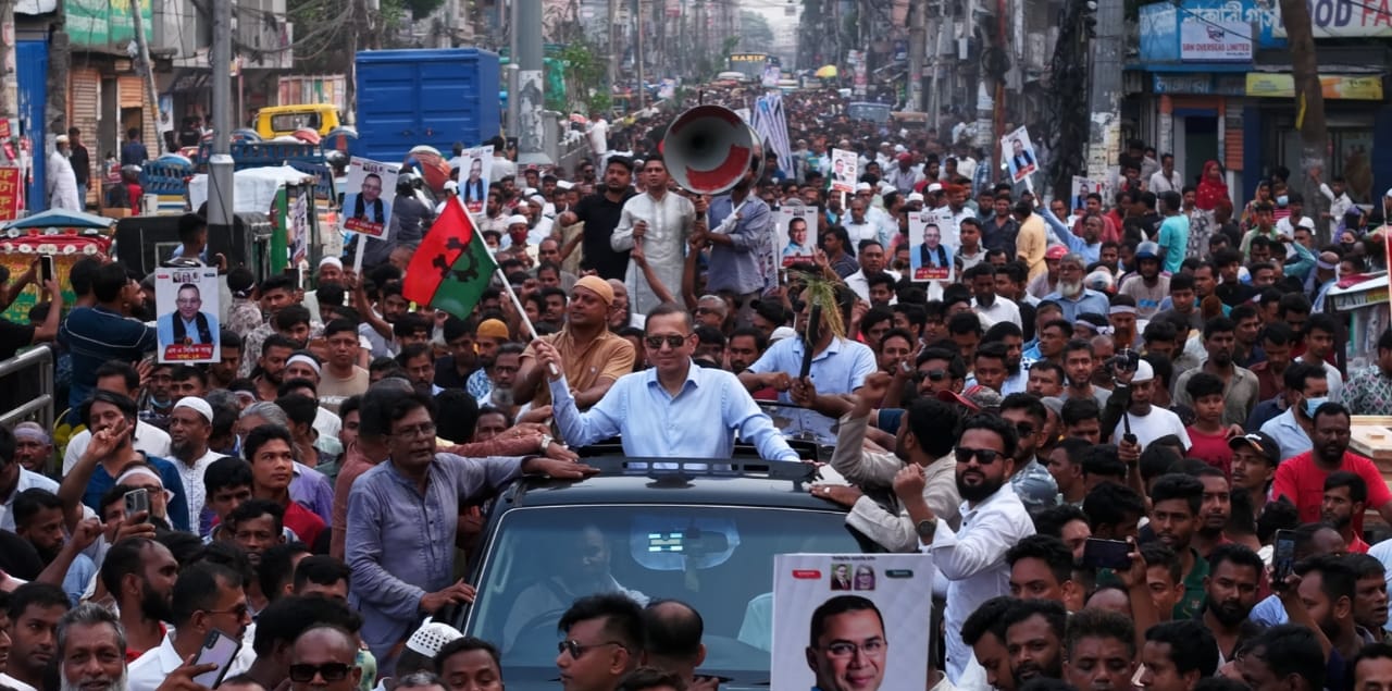 গণমিছিলে তারেক রহমানের ৩১ দফা বাস্তবায়নের প্রত্যয় ব্যক্ত করলেন এসএ সিদ্দিক সাজু