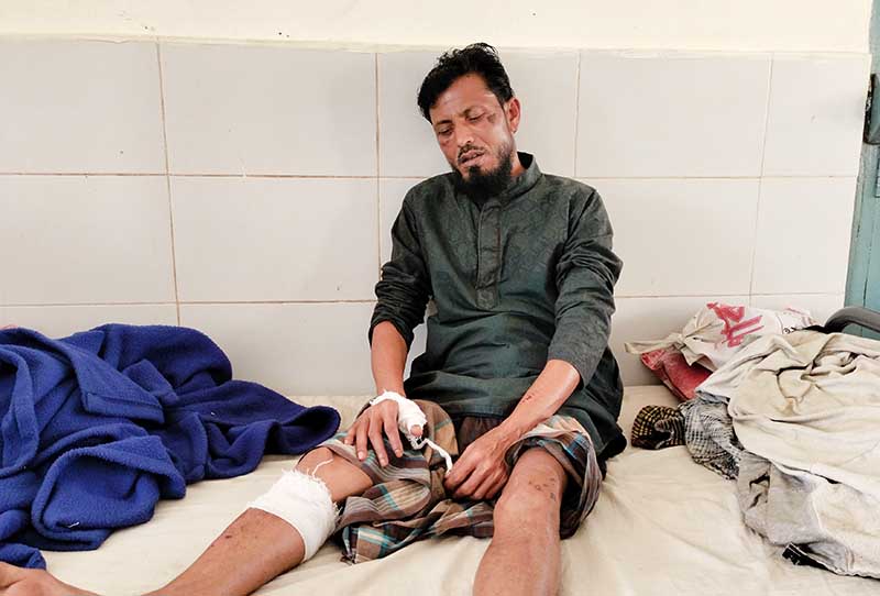 নালিতাবাড়ীতে পথরোধ করে মারধর ও টাকা ছিনতাই