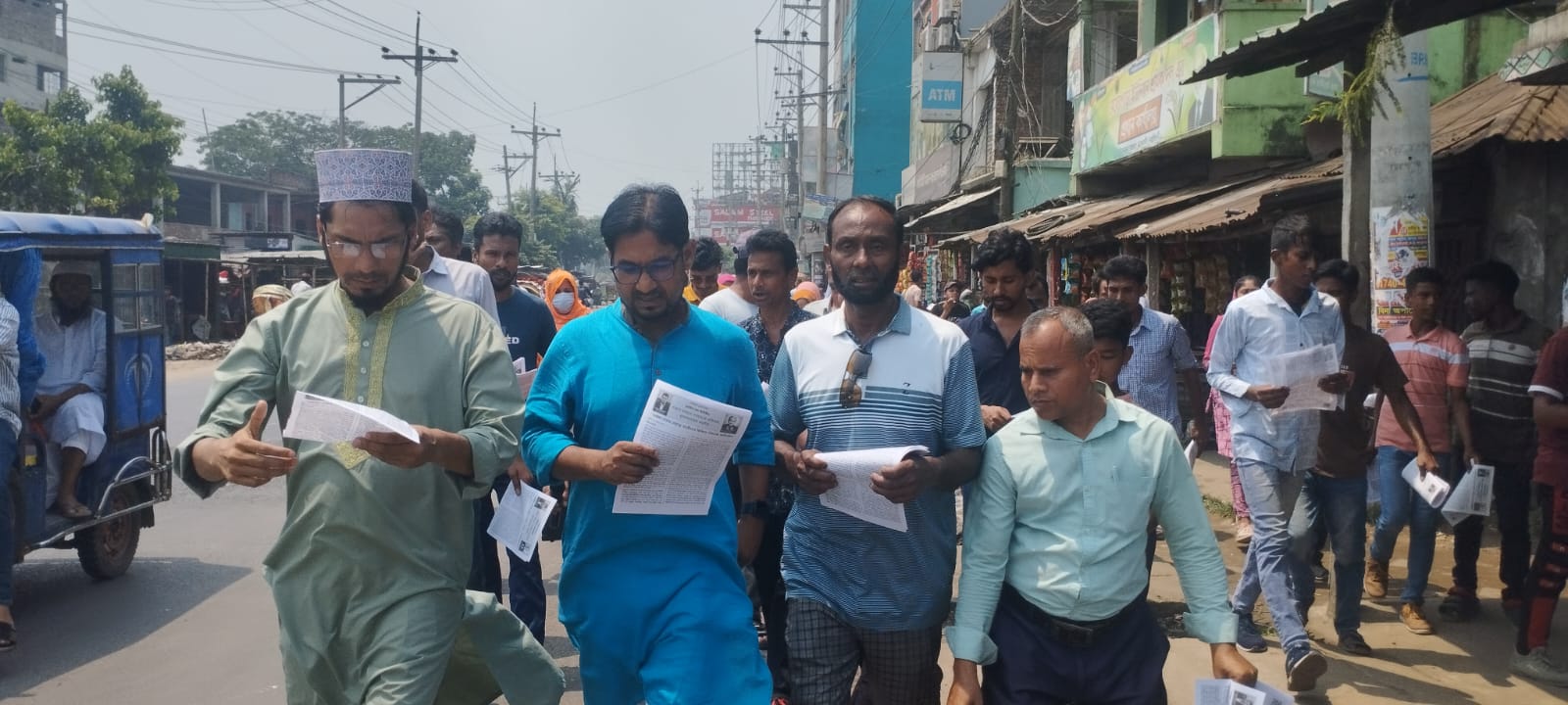 ফিলিস্তিন ও মুসলিম বিশ্বের ওপর হামলার প্রতিবাদে নরসিংদীতে হেযবুত তওহীদের গণসংযোগ