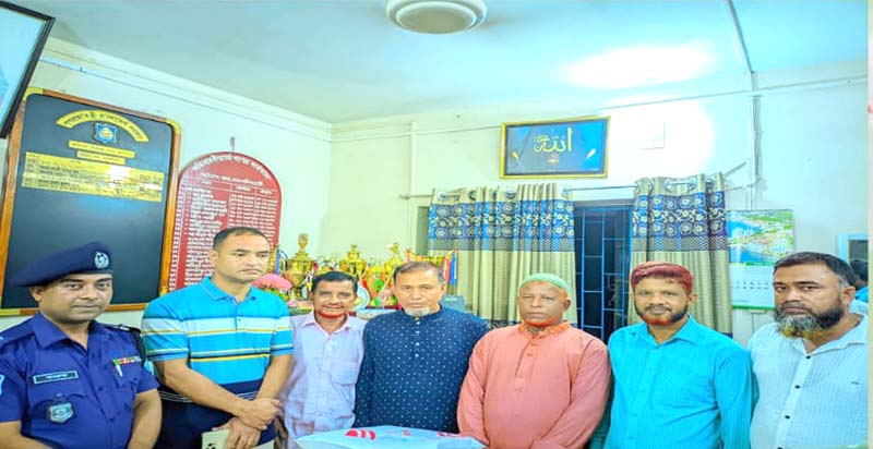 পাটগ্রাম থানার বিদায়ী ওসিকে সংবর্ধনা ও নবাগত ওসিকে বরণ