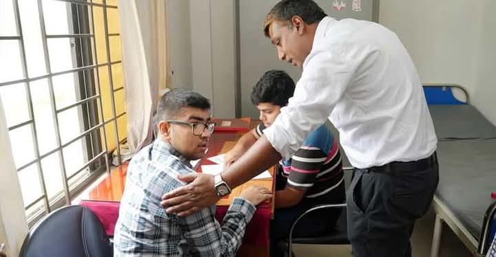 পাবিপ্রবির ভর্তিযুদ্ধে অংশ নিলেন দৃষ্টিহীন তূর্য