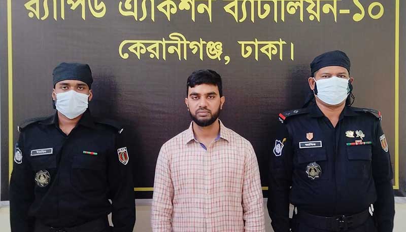 শ্যামপুর থেকে ২১ লাখ টাকা মূল্যের হেরোইনসহ আটক ১