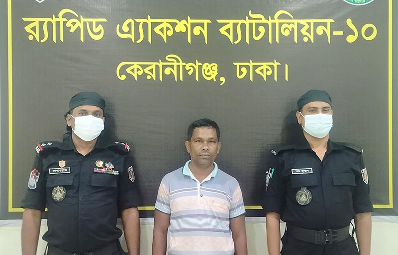 বরিশালের ডাকাত সর্দার বাদল কেরানীগঞ্জে আটক