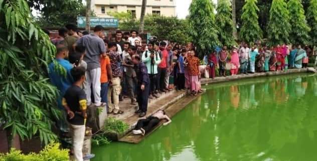 হবিগঞ্জ শহরে পুকুর থেকে কিশোরের ভাসমান লাশ উদ্ধার