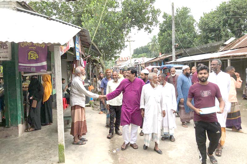 নগরকান্দায় জাতীয় সংসদ নির্বাচনকে সামনে রেখে জুয়েল চৌধুরীর প্রচারণা