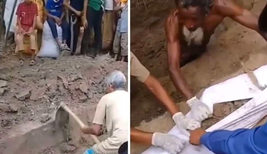 পারিবারিক কলহের জেরে তিন বছর পর বোনের মরদেহ উত্তোলন, অন্য জমিতে পুনঃরায় দাফন