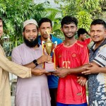 নেত্রকোনায় প্রীতি ফুটবল ম্যাচ অনুষ্ঠিত, ট্রাইব্রেকারে পূর্বধলা ইউনাইটেডের জয়