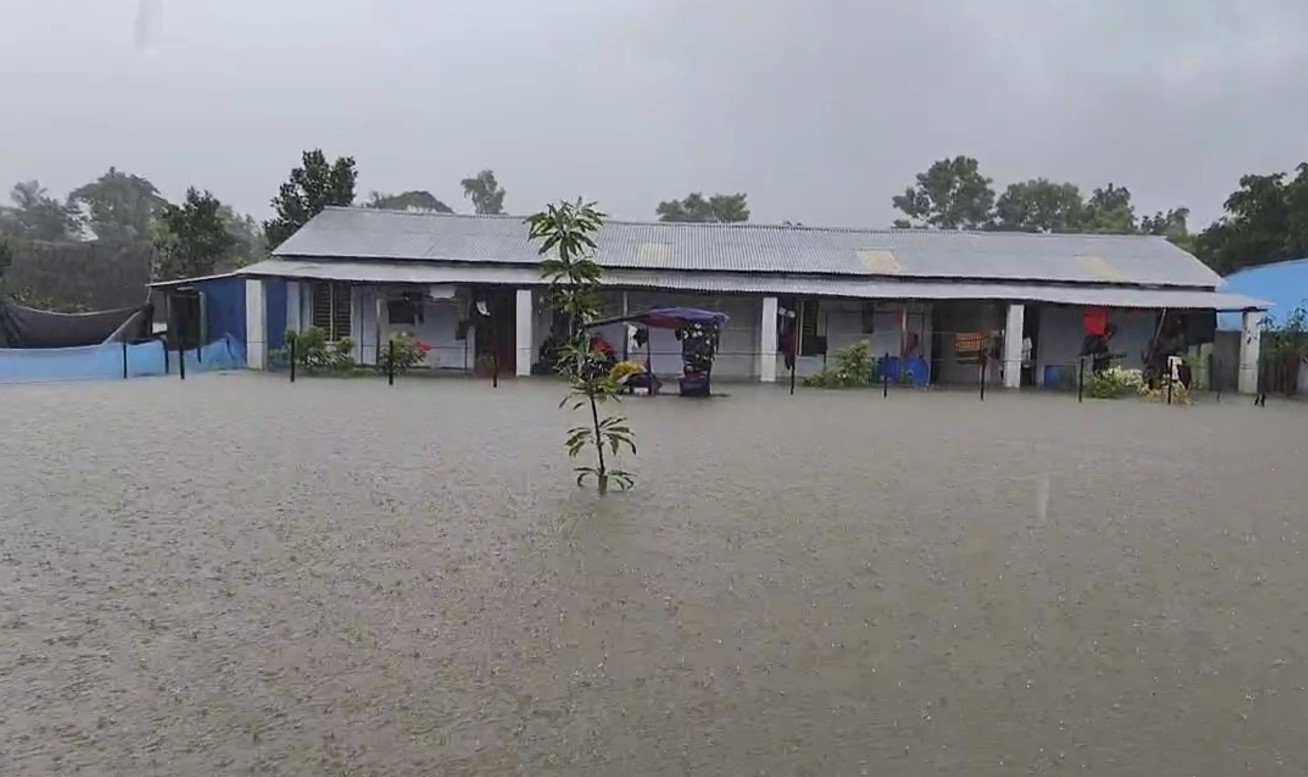 নোয়াখালীতে বন্যার পরিস্থিতির অবনতি, সম্পদ নয় প্রাণ বাঁচানো দায়
