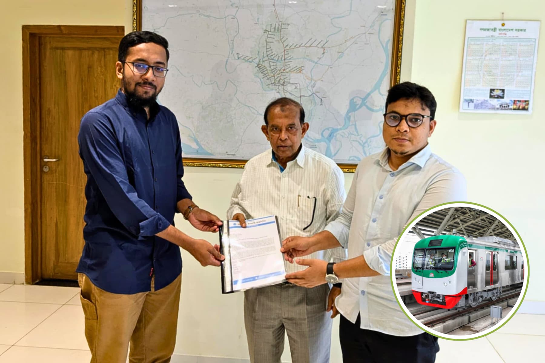 মেট্রোরেল নবীনগর পর্যন্ত সম্প্রসারণ ও জাবিতে স্টেশন স্থাপনের দাবি জাবি শিবিরের