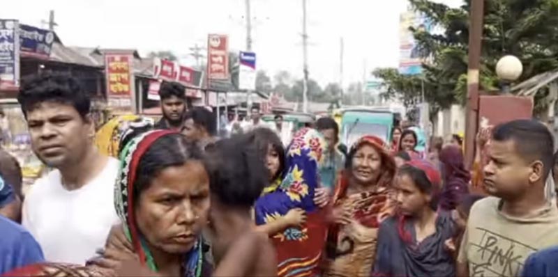 শ্রীপুরে ড্রাম ট্রাকের চাপায় অটোরিকশা চালক নিহত