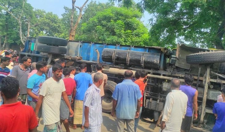 ঠাকুরগাঁওয়ে সবজিবাহী ট্রাক উল্টে  নিহত ২