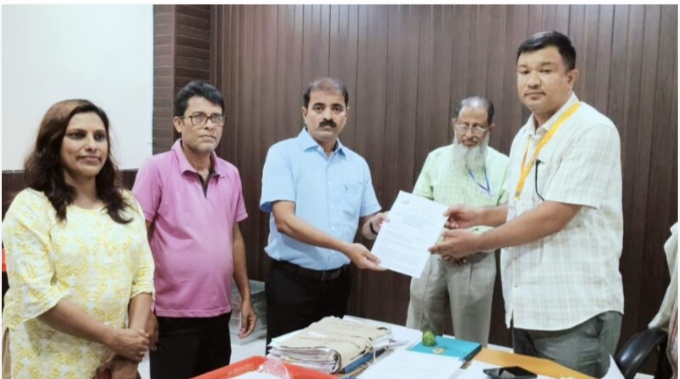 হাইলাকান্দি জেলা সাংবাদিকদের বিভিন্ন দাবি নিয়ে সংস্থার স্মারকপত্র