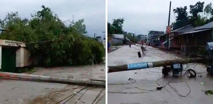 সুন্দরগঞ্জে কালবৈশাখী ঝড়ে ব্যাপক ক্ষয়ক্ষতি: স্কুল ঘর বিধ্বস্ত, বিদ্যুৎহীন পুরো এলাকা