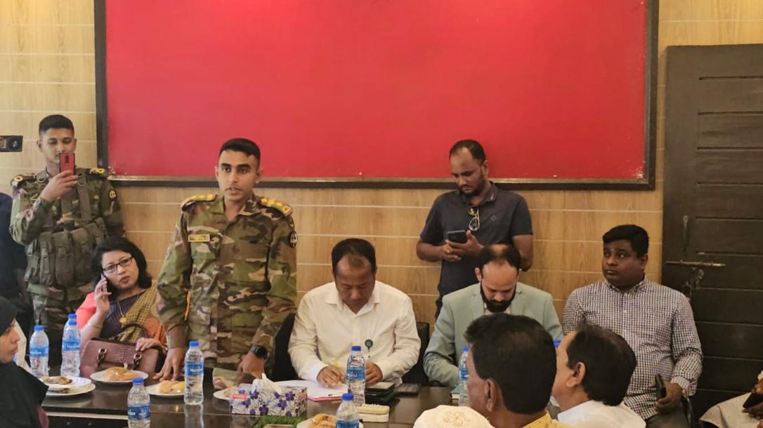শ্রীপুরে  সেনাবাহিনীর মতবিনিময় সভা