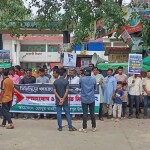 ফিলিস্তিনে গণহত্যা ও মুসলিম নিধনের প্রতিবাদে জয়পুরহাটে হেযবুত তওহীদের মানববন্ধন ও র‍্যালি