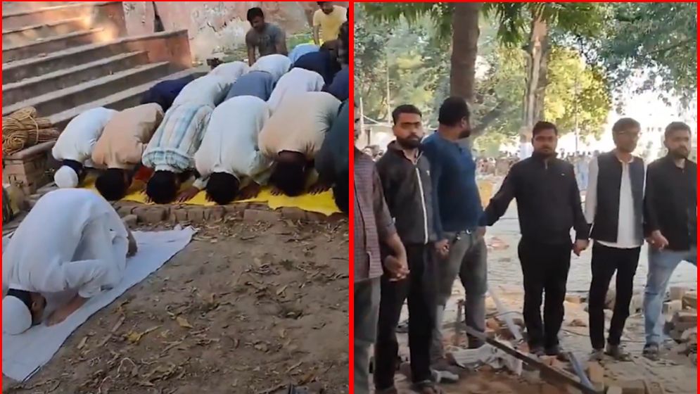 লখনৌ বিশ্ববিদ্যালয়: নামাজরত শিক্ষার্থীদের পাশে দাঁড়াল হিন্দু সহপাঠীরা